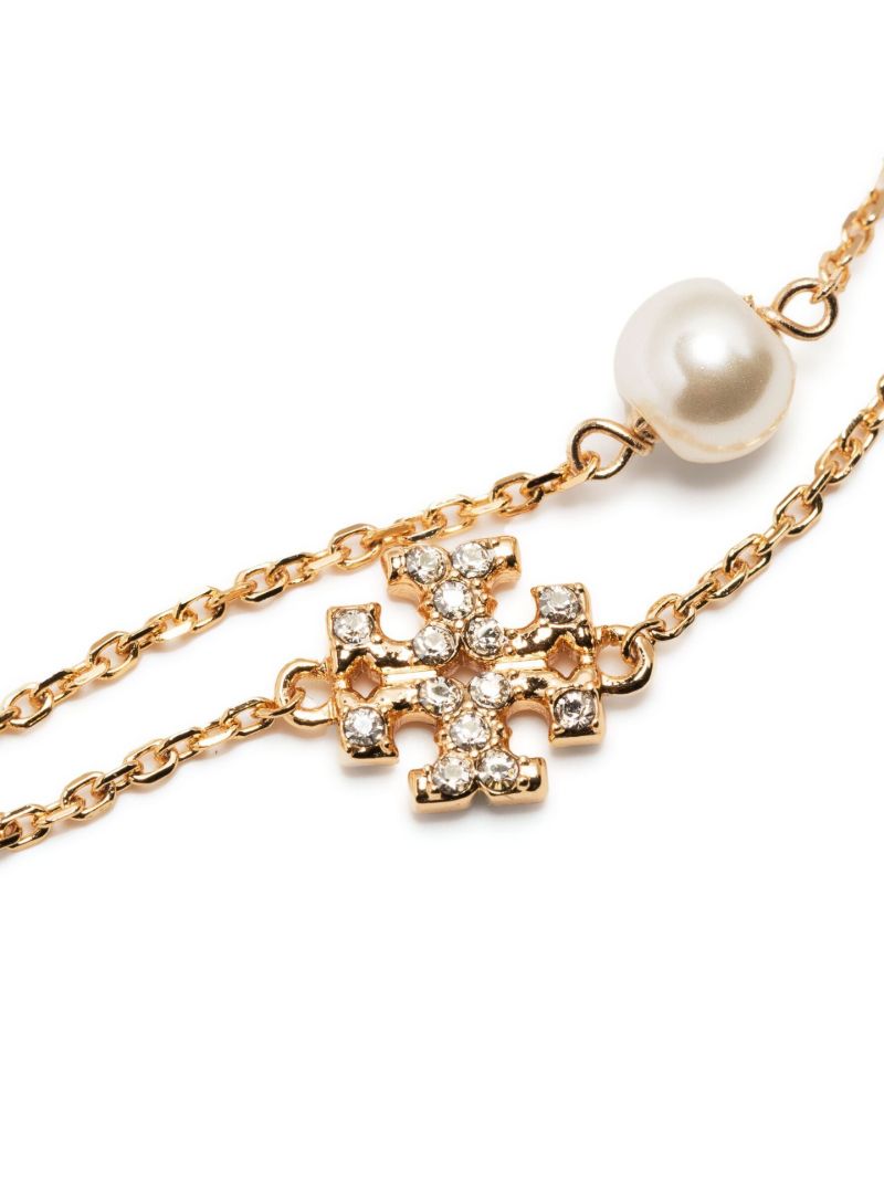Gold Plated Kira Double-strand Pearl Bracelet