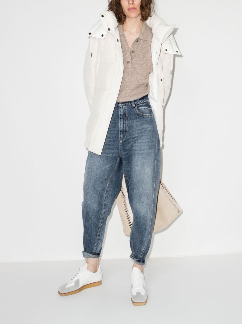 Neutral Padded Hooded Jacket