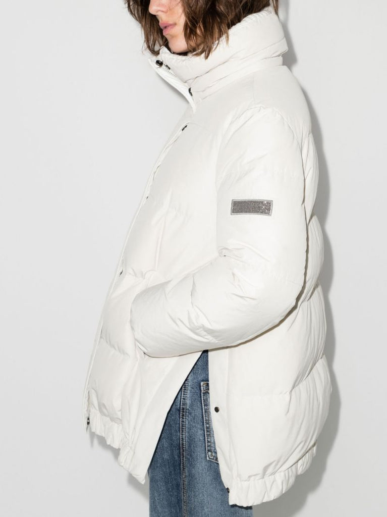Neutral Padded Hooded Jacket