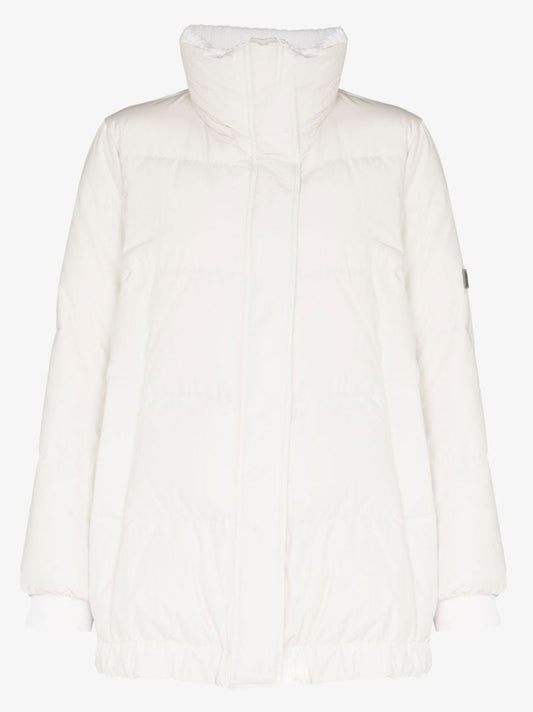 Neutral Padded Hooded Jacket