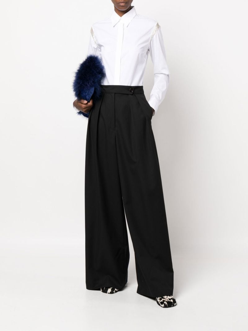 White Chow Embellished Shirt