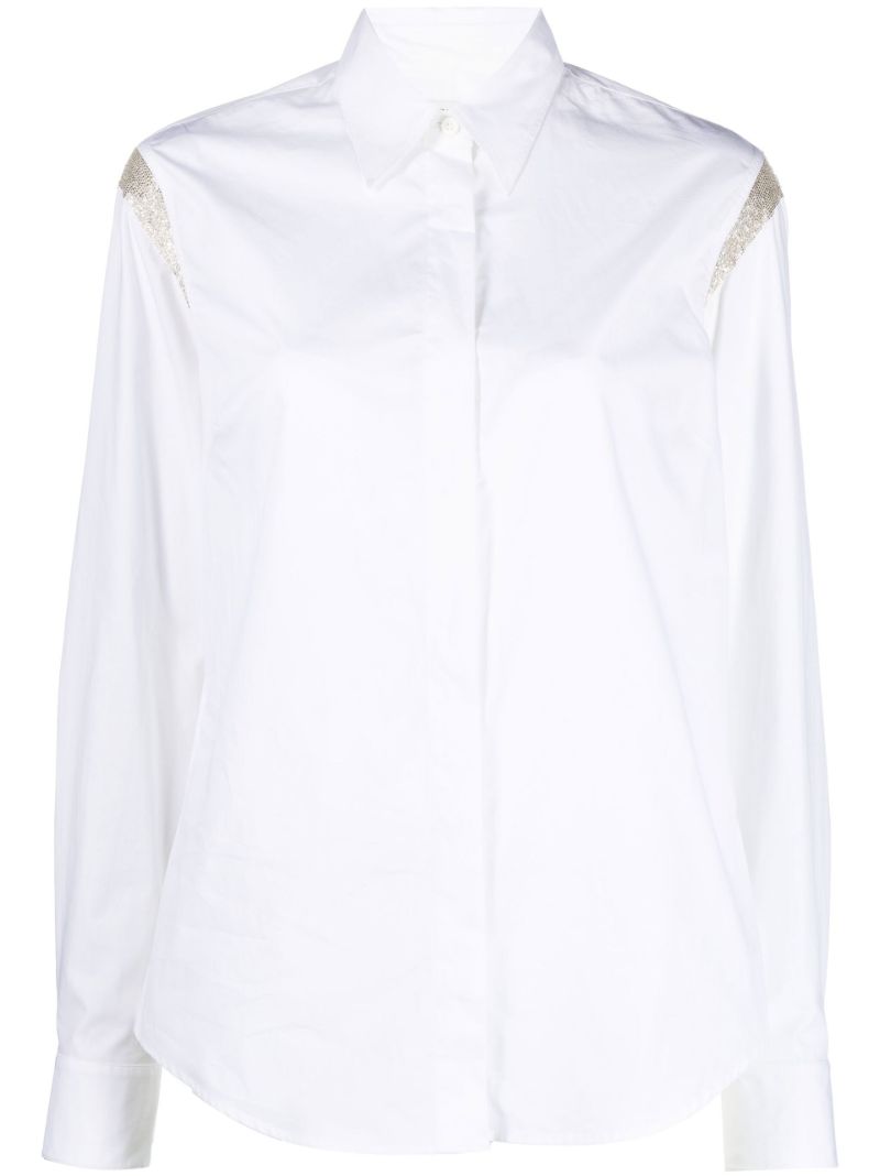 White Chow Embellished Shirt