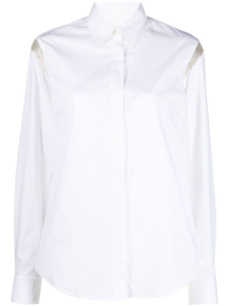 White Chow Embellished Shirt