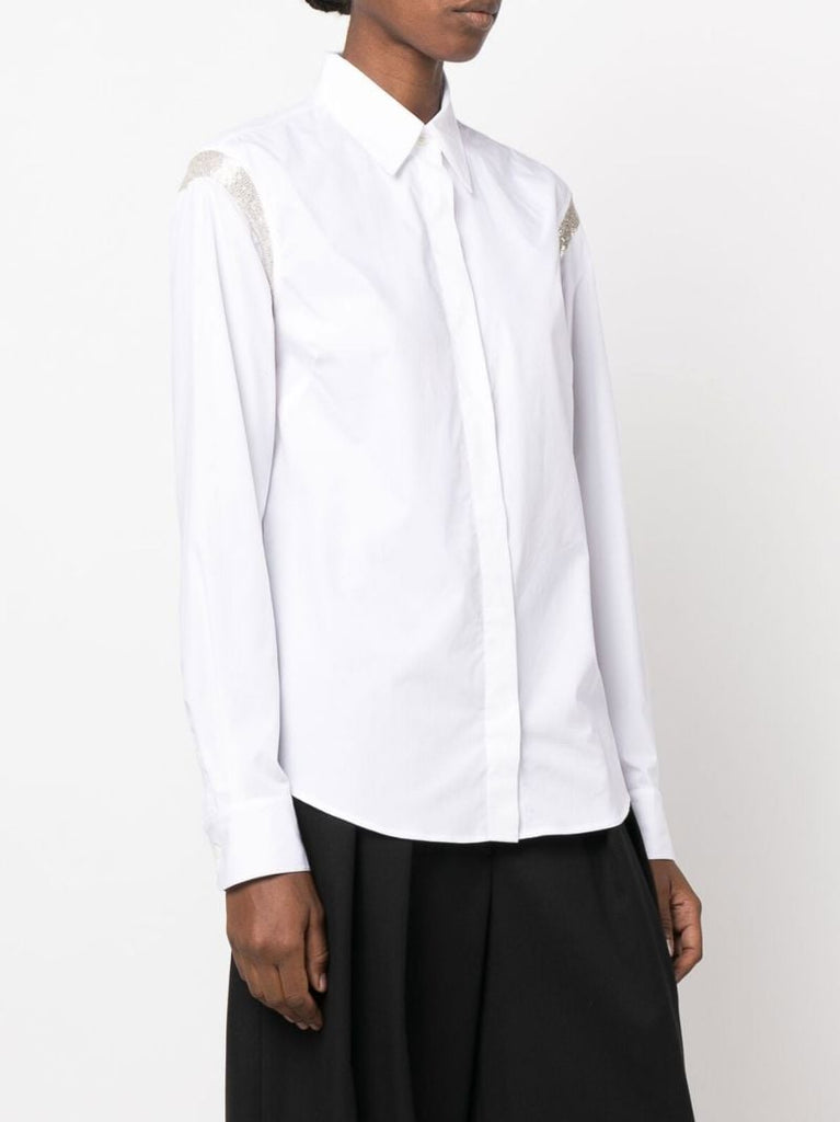 White Chow Embellished Shirt