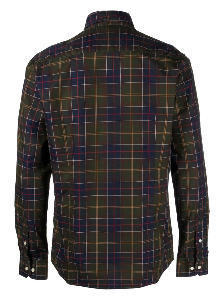 Green Wetheram Check Print Shirt