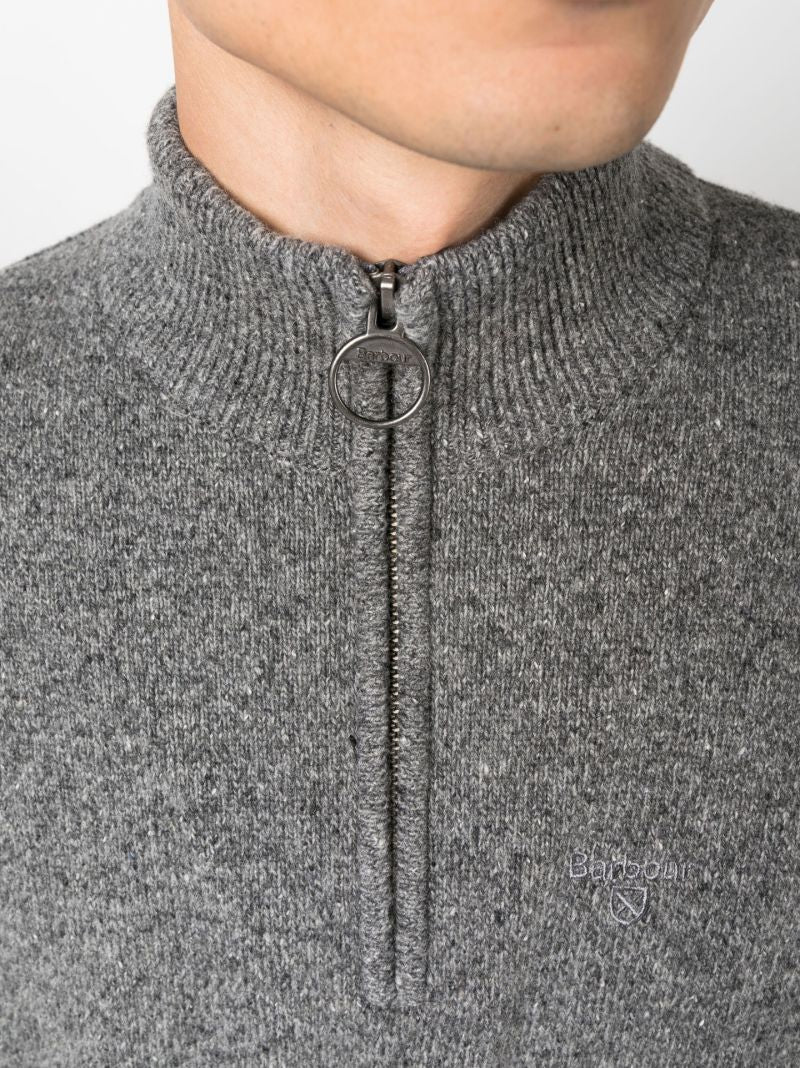 Grey Tisbury Half-zip Sweater