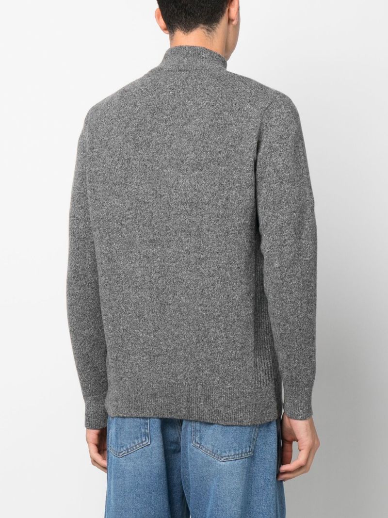 Grey Tisbury Half-zip Sweater