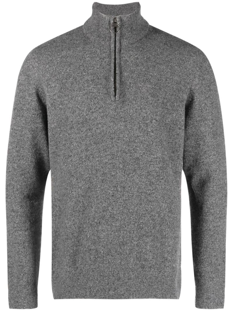 Grey Tisbury Half-zip Sweater