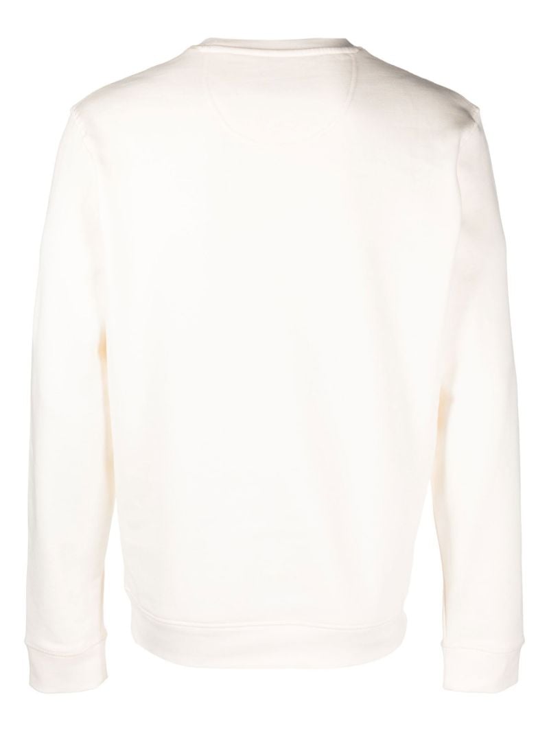 White Logo Print Sweatshirt