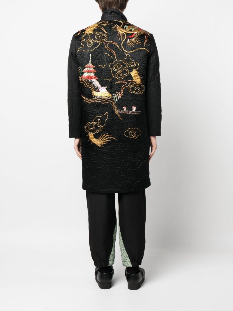 Black Gil Embroidered Coat