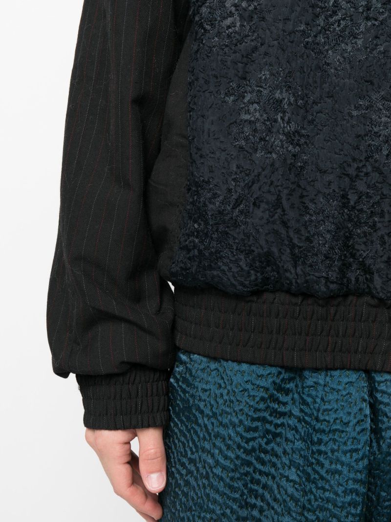 Black Otto Embroidered Bomber Jacket