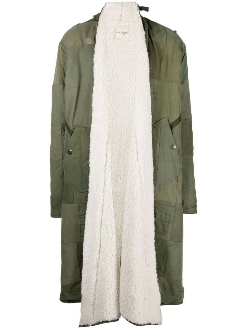 Green Scrapwork Parka Coat