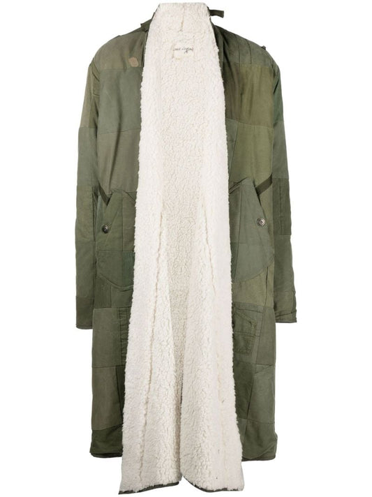 Green Scrapwork Parka Coat