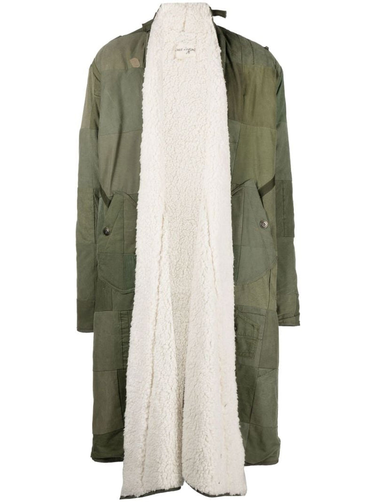 Green Scrapwork Parka Coat
