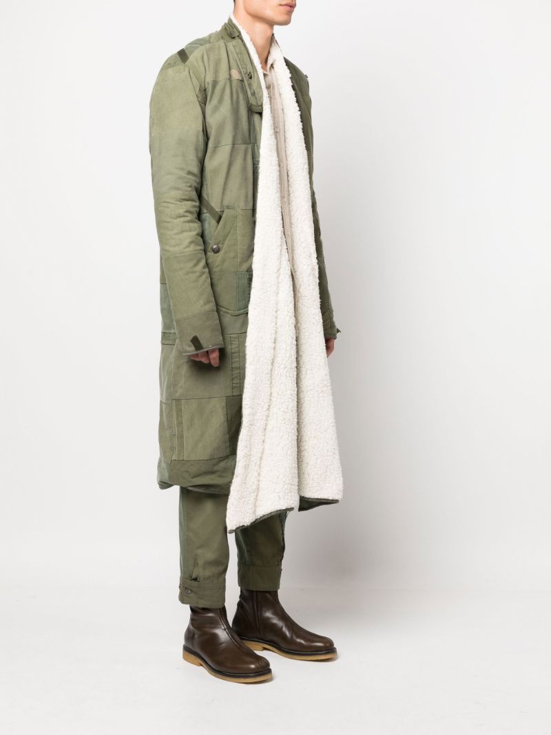 Green Scrapwork Parka Coat