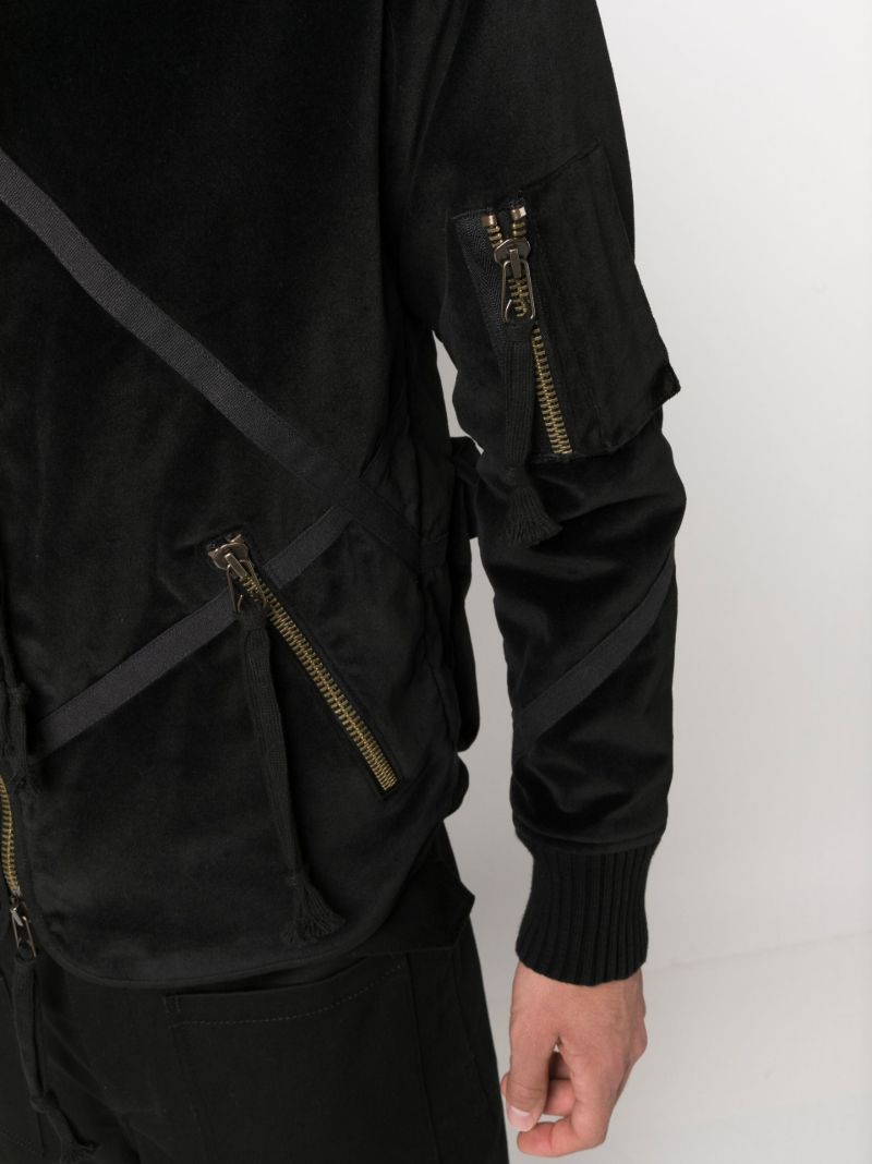 Black Velvet Patchwork Jacket