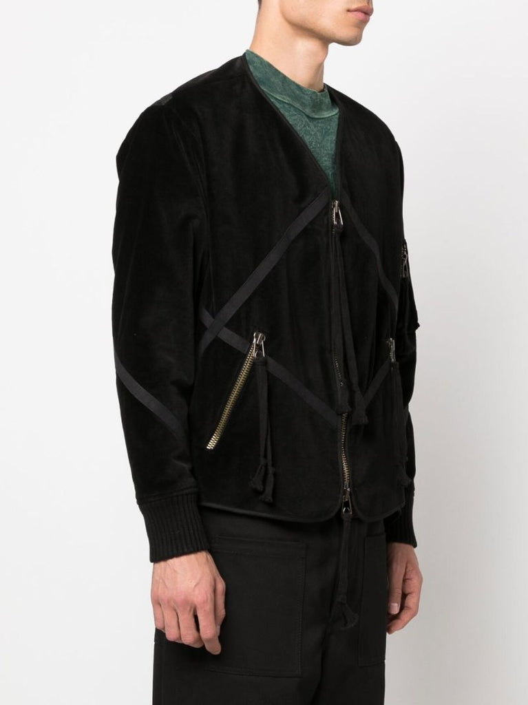 Black Velvet Patchwork Jacket