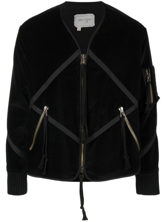 Black Velvet Patchwork Jacket