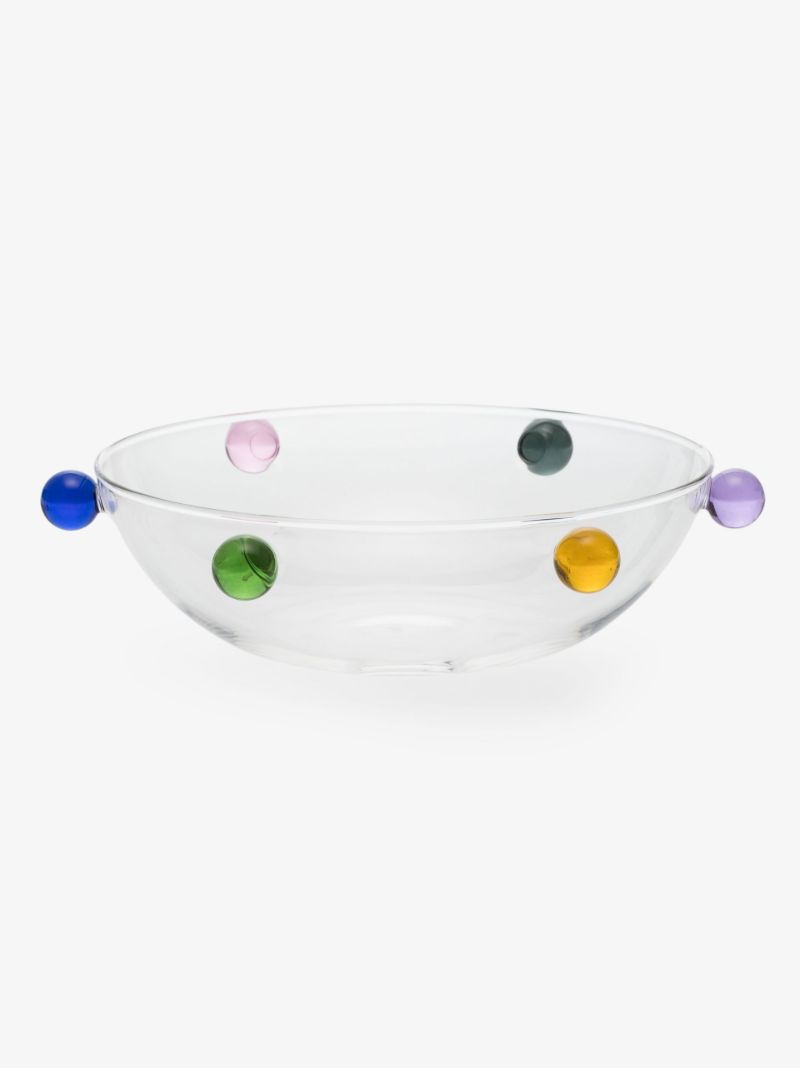Neutral Dotdot Glass Platter