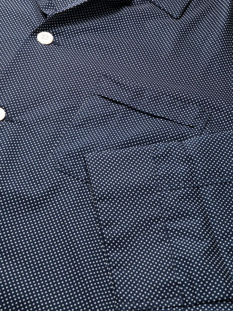 Navy Plaza 21 Polka Dot Cotton Pyjamas
