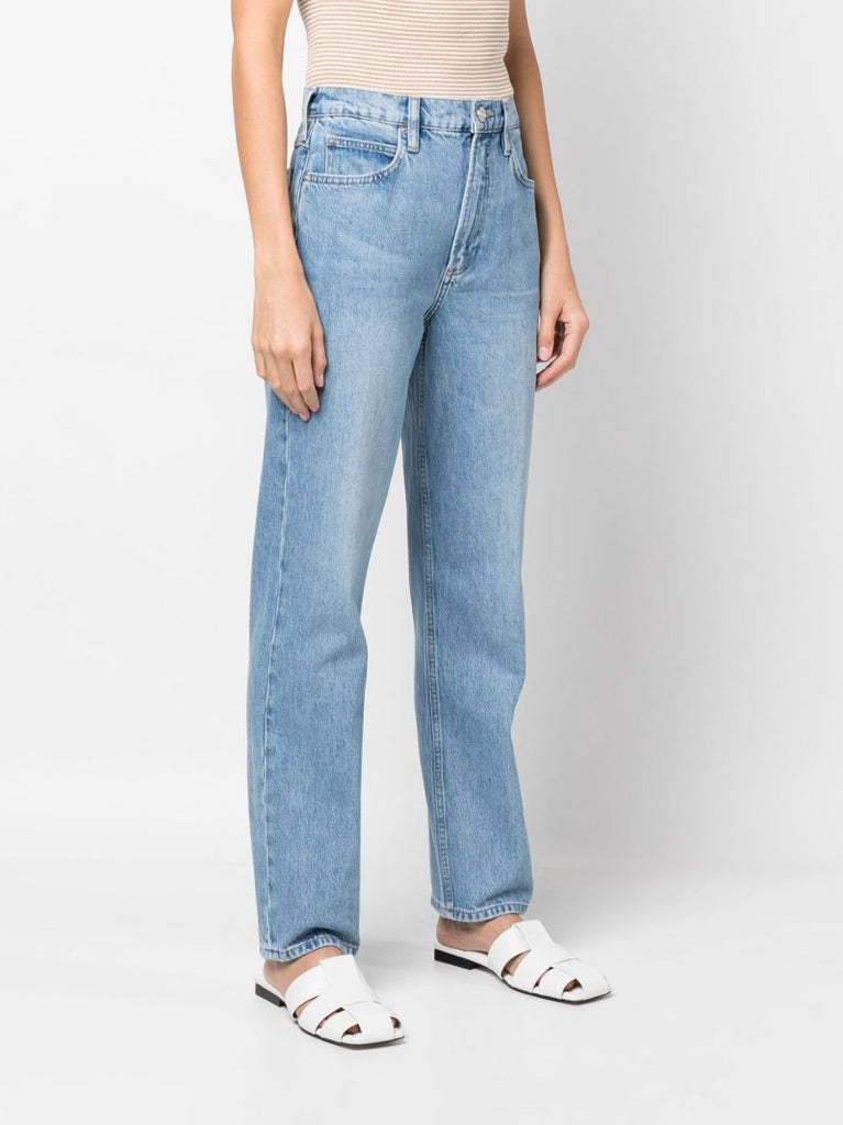 Blue Le High 'n' Tight Straight Leg Jeans