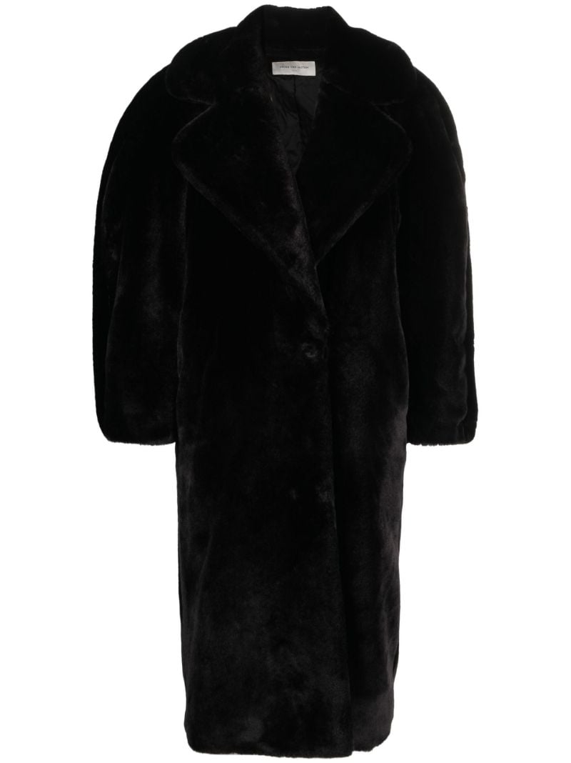 Black Faux Fur Coat