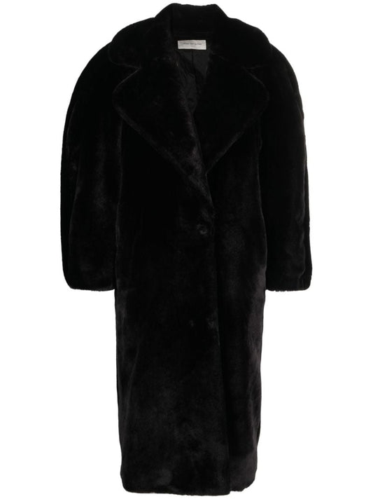 Black Faux Fur Coat