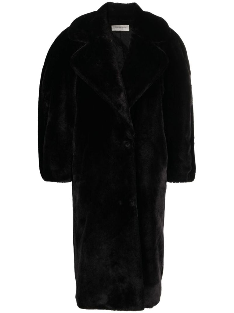 Black Faux Fur Coat