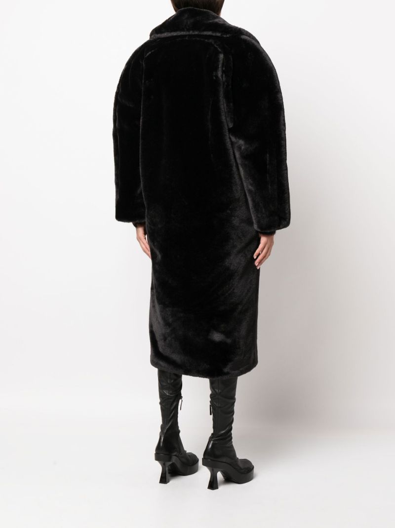 Black Faux Fur Coat