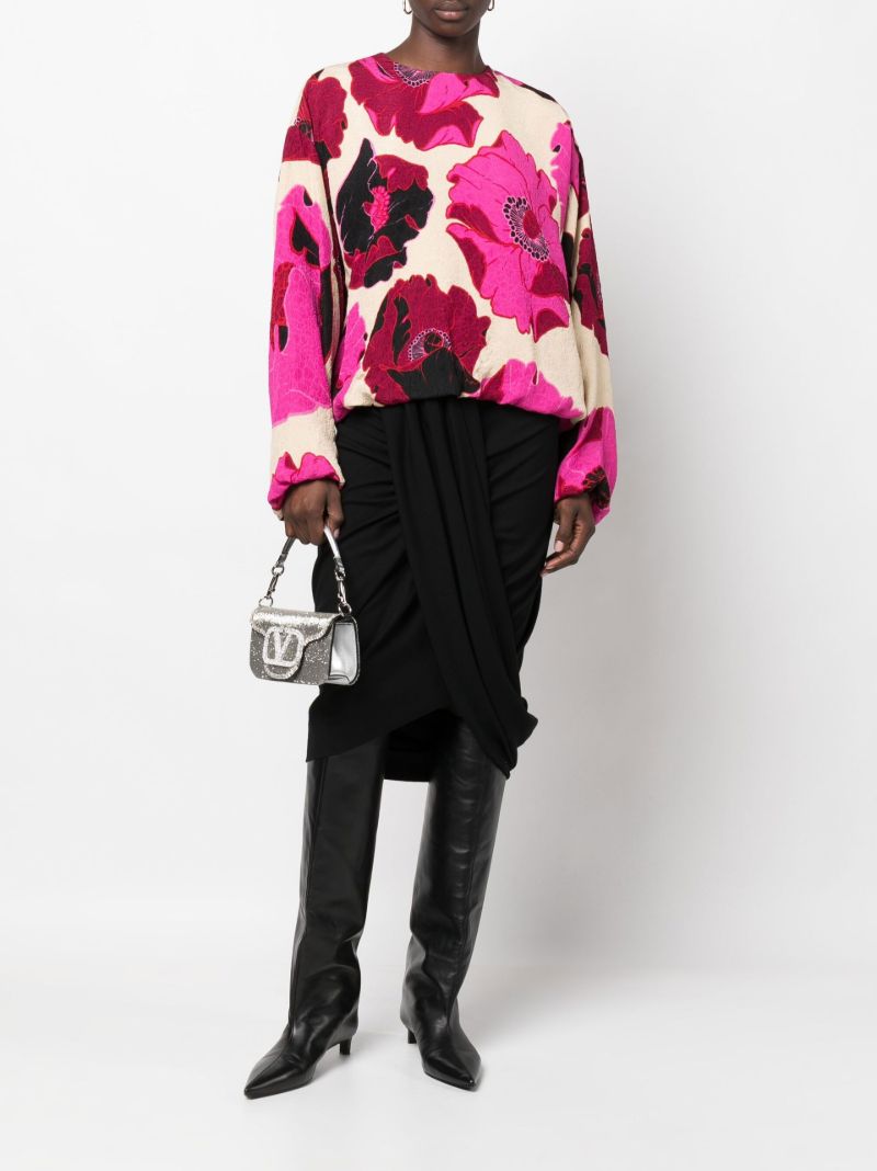 Black Sabrina Draped Skirt