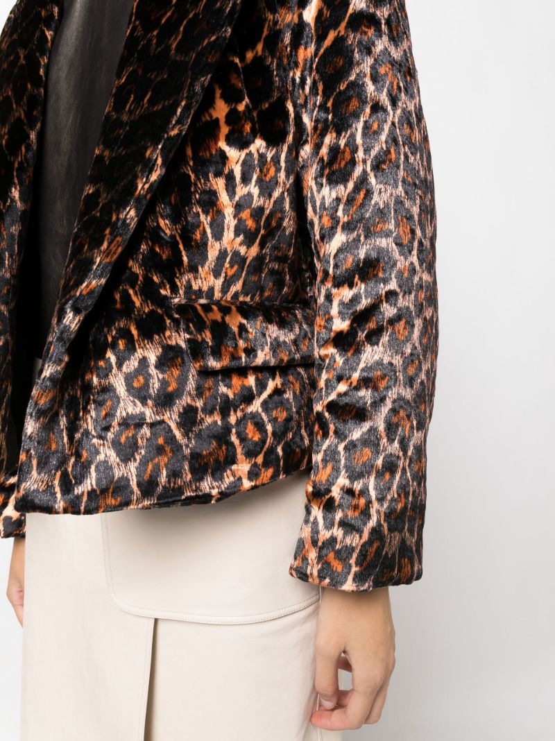 Brown Vondi Leopard Print Jacket