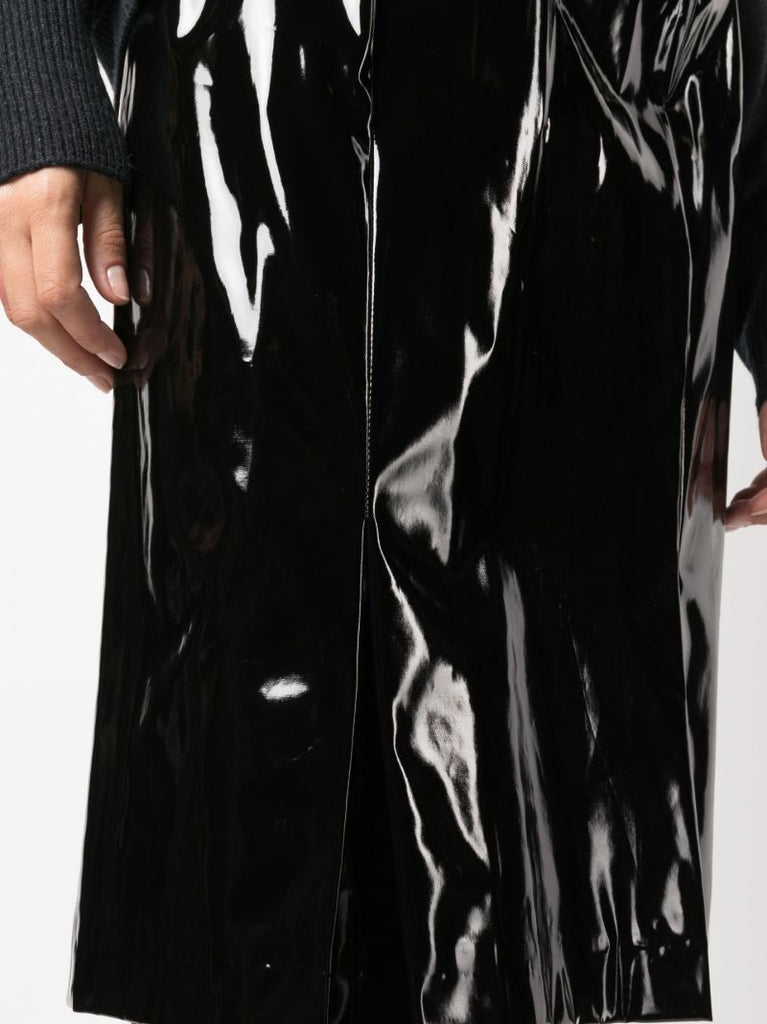 Black Split Midi Skirt