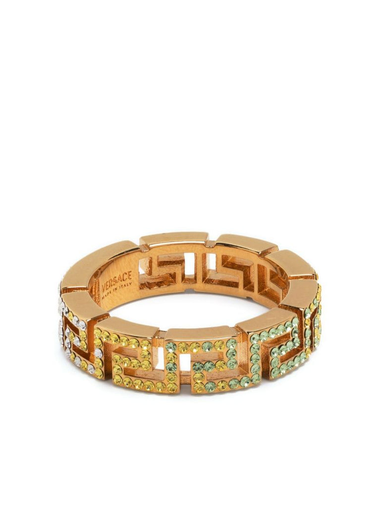 Gold-tone Greca Band Ring
