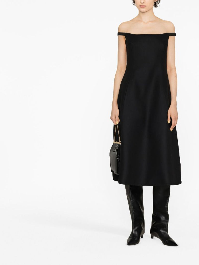 Black the Uma Midi Dress