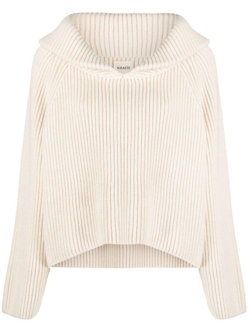 Neutral Raisa Cashmere Sweater