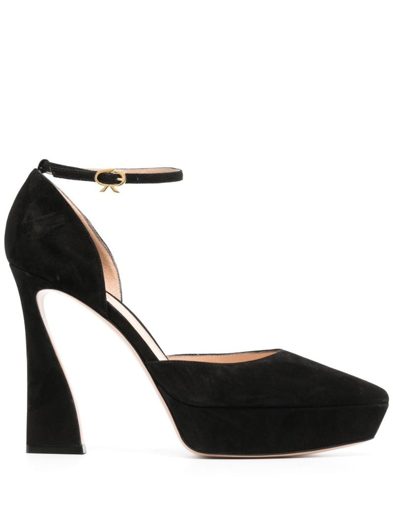Black 85 Suede Pumps