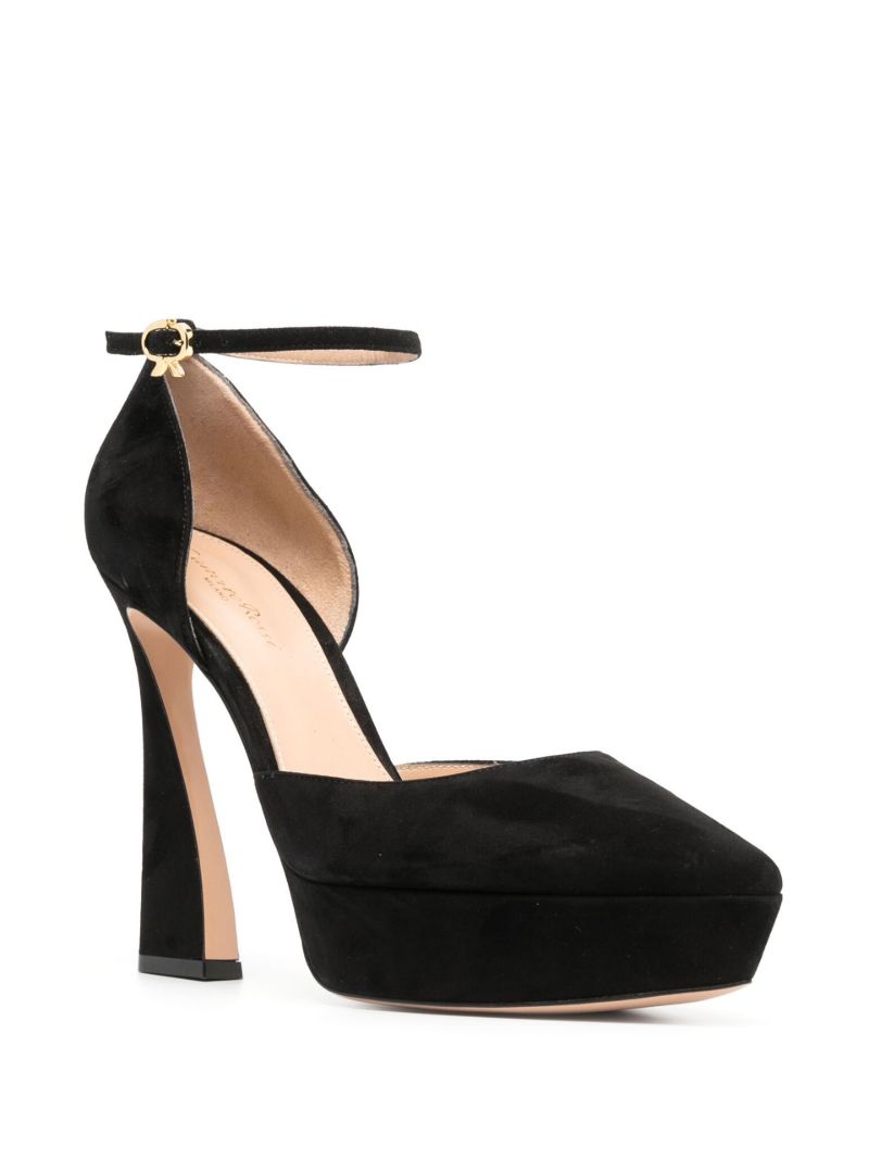 Black 85 Suede Pumps