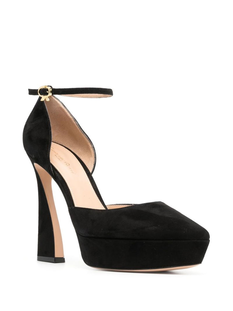 Black 85 Suede Pumps