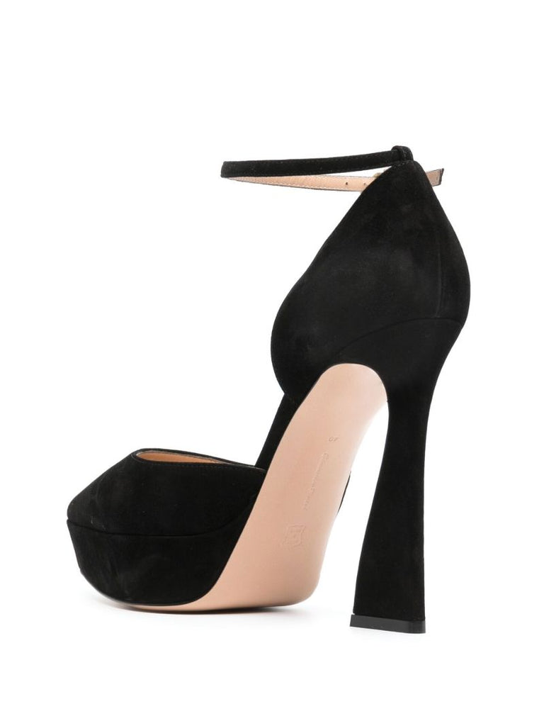 Black 85 Suede Pumps