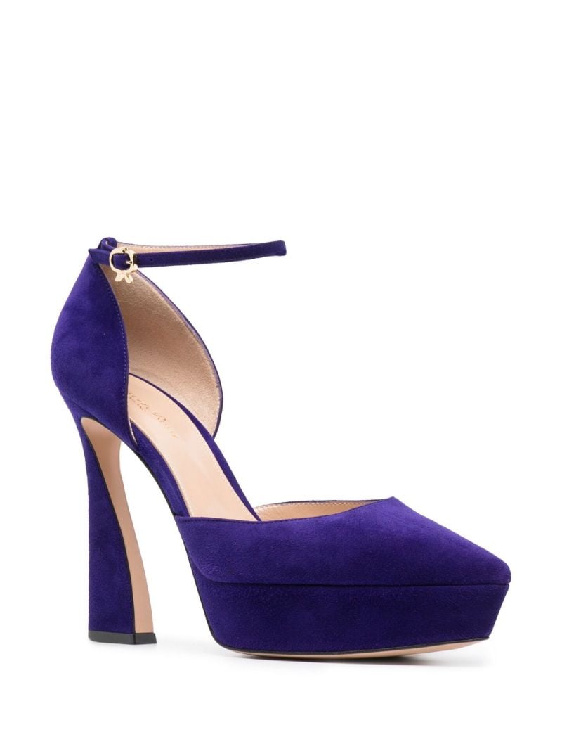 Purple 85 Suede Pumps