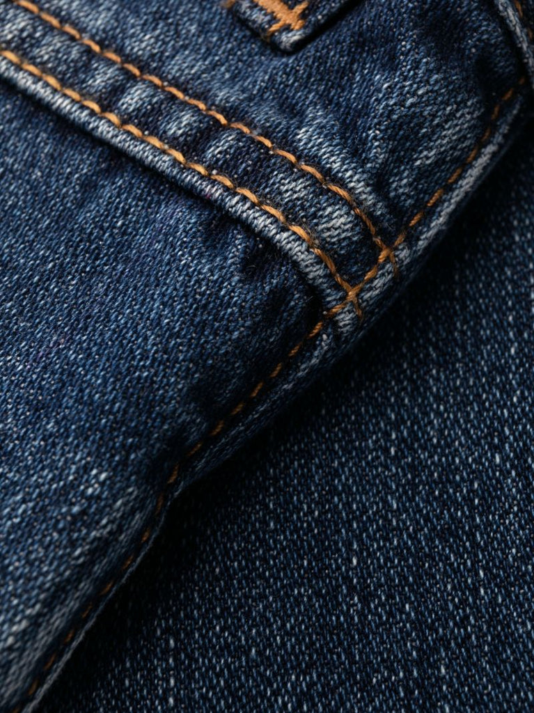 Blue High Waist Wide Leg Jeans