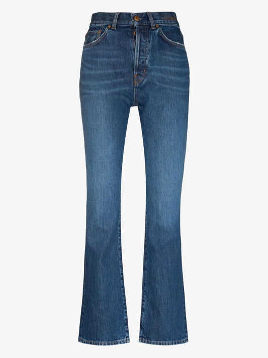 Blue Semeru Straight-leg Jeans