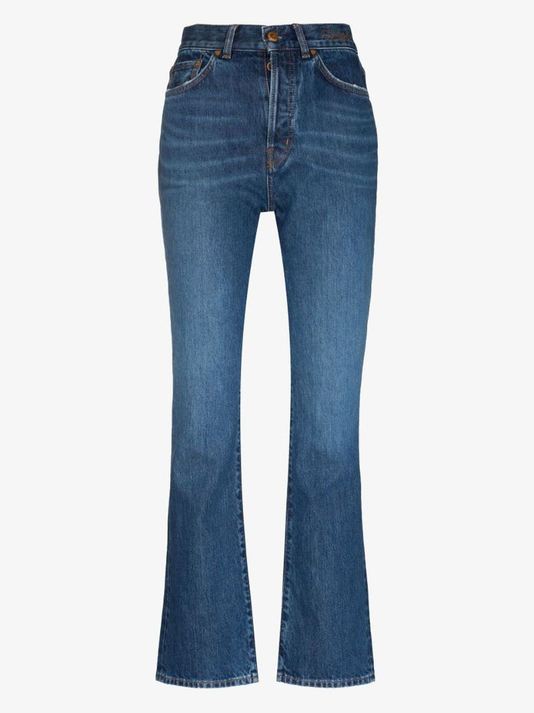 Blue Semeru Straight-leg Jeans