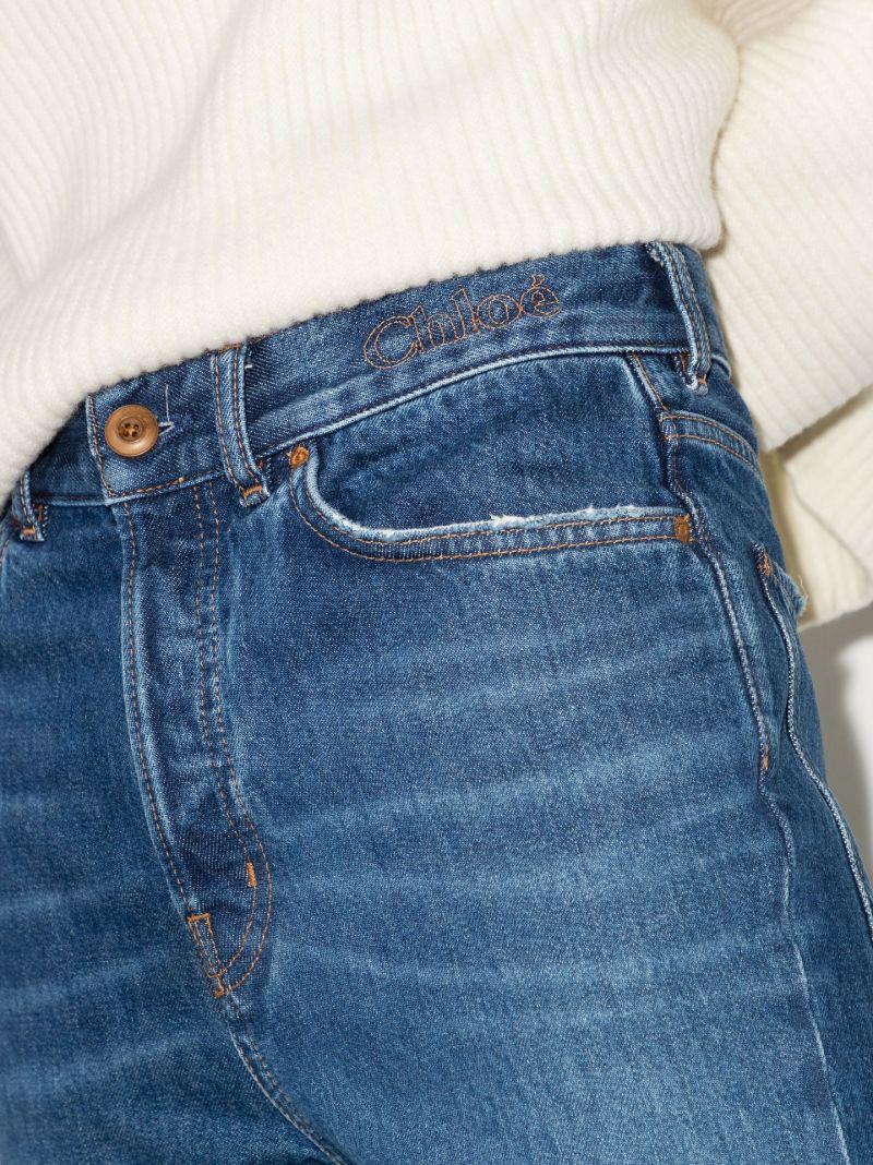 Blue Semeru Straight-leg Jeans