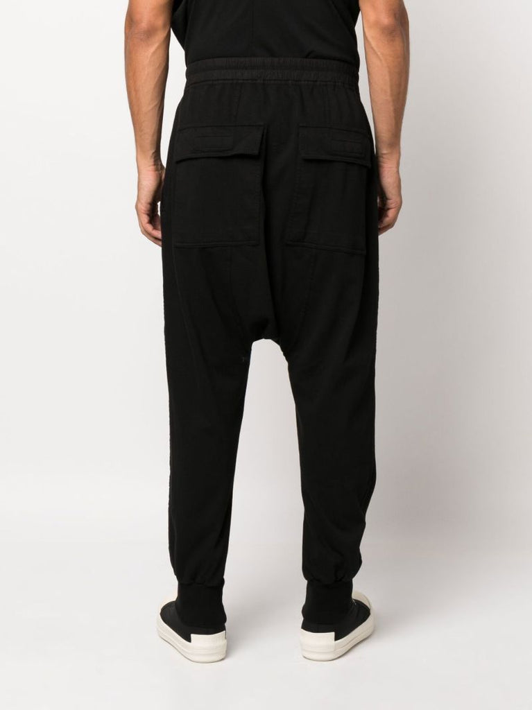 Black Prisoner Cropped Cotton Track Pants