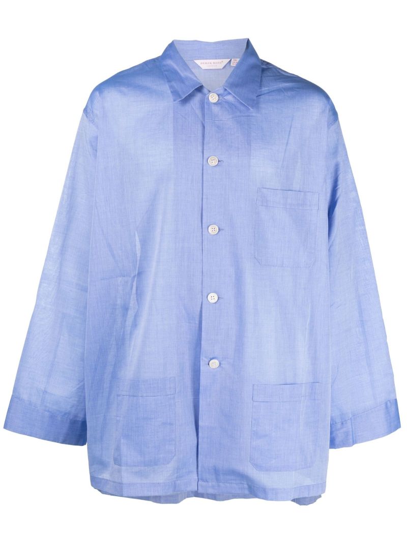 Blue Amalfi Cotton Batiste Pyjamas