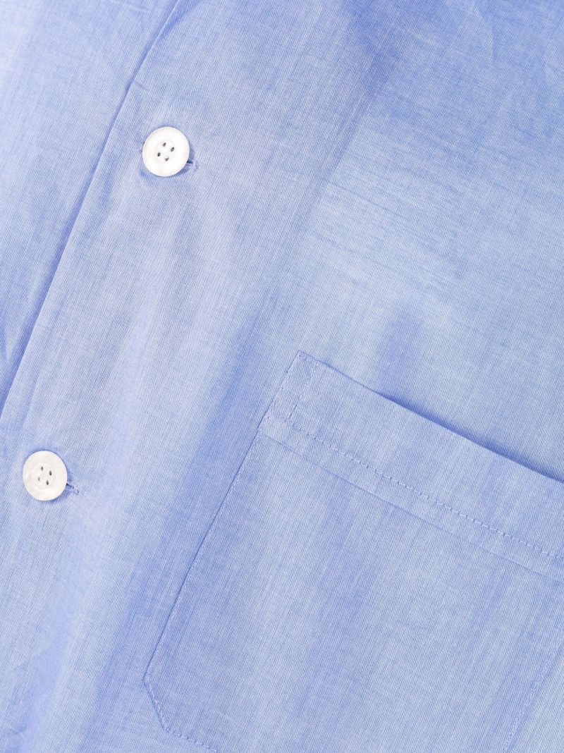 Blue Amalfi Cotton Batiste Pyjamas