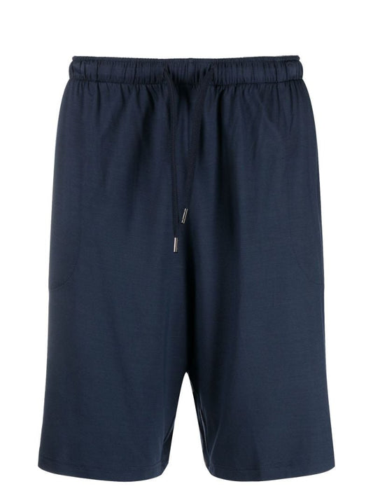 Blue Drawstring Shorts