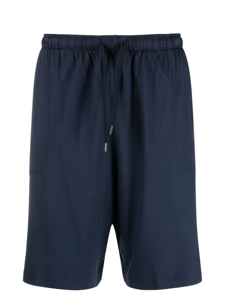 Blue Drawstring Shorts