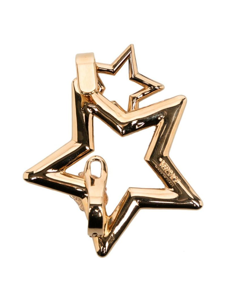 Gold-tone Medusa Head Star Hair Clip